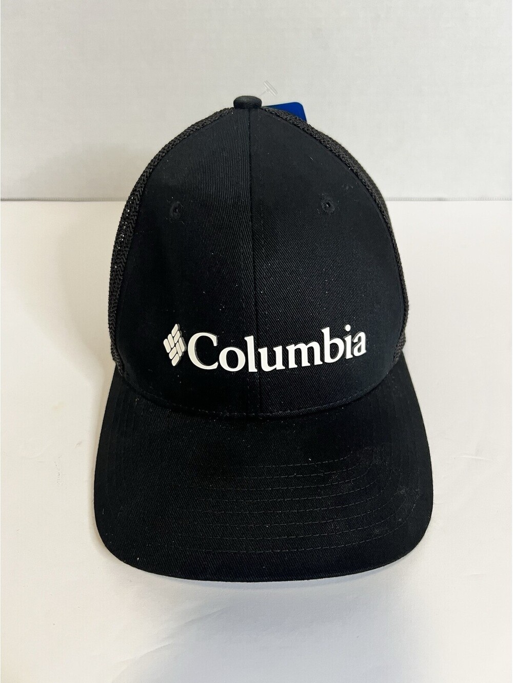 Columbia Mesh Trucker Hat Black Logo Snapback Cap 1938 Outdoor NWT